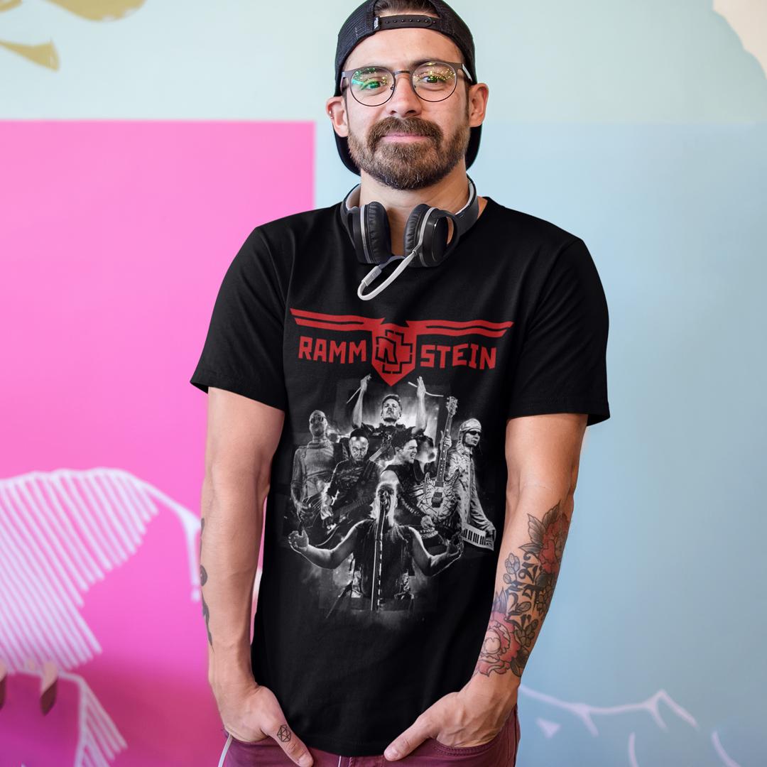 Футболка унисекс Rammstein Band 4XL Черный (0000011936)