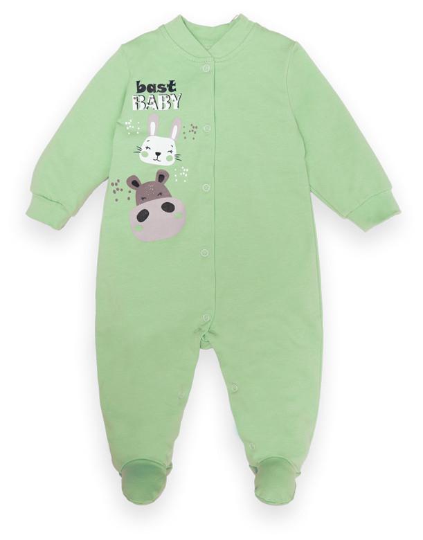 Комбінезон дитячий бавовняний для хлопчика Gabbi KB-22-2-29 Baby 68 см Зелений (13311)