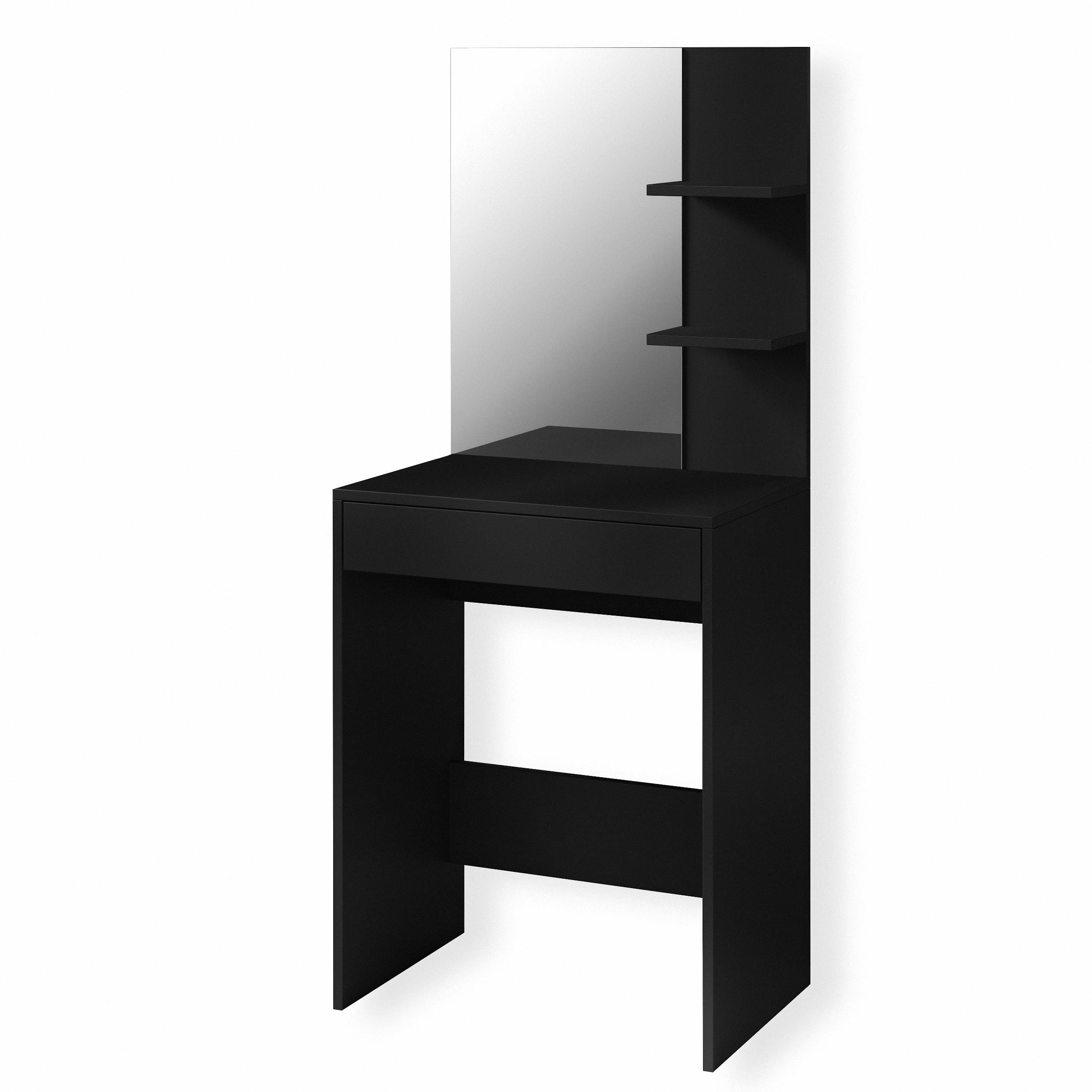 Туалетный стол S-14 с зеркалом 600х400х1450 мм Черный - фото 2 Туалетный стол S-14 с зеркалом 600х400х1450 мм Черный - фото 2