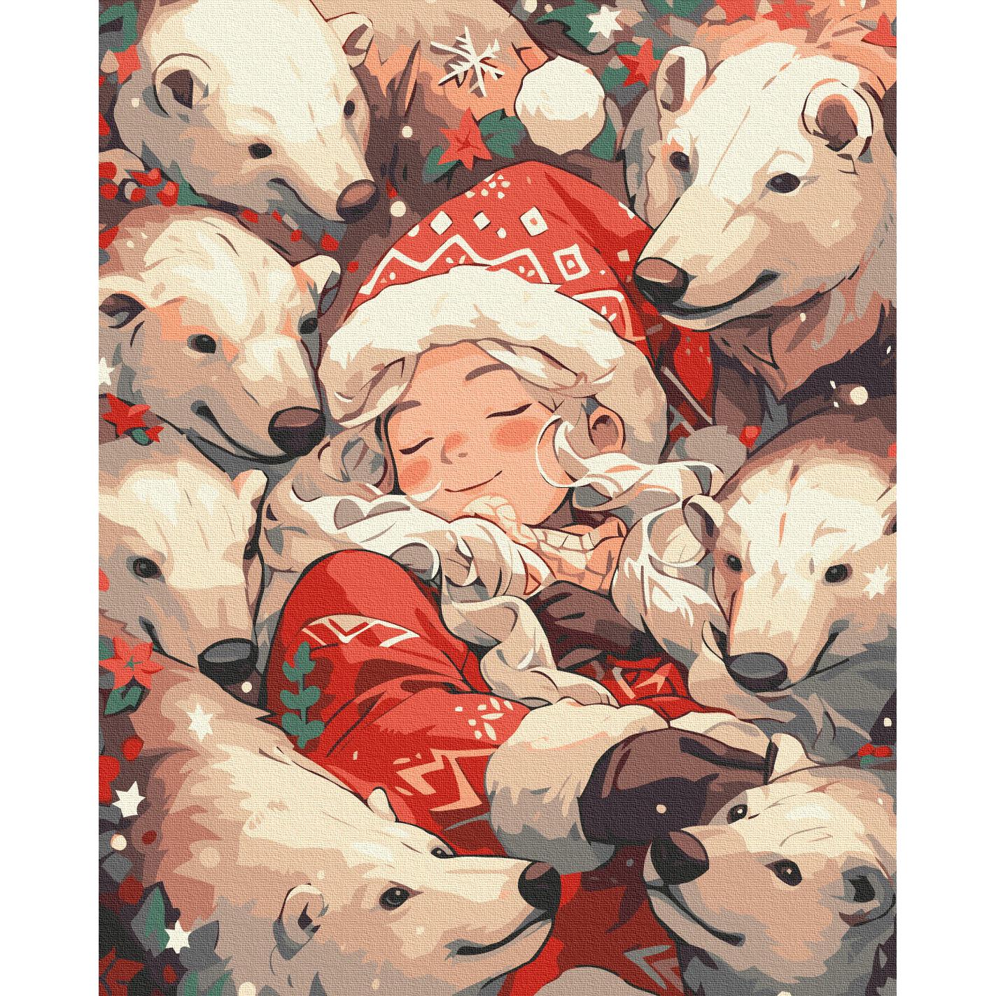 Картина по номерам Brushme Полярные объятия 40x50 см Разноцветный (PM-194-K-1301)