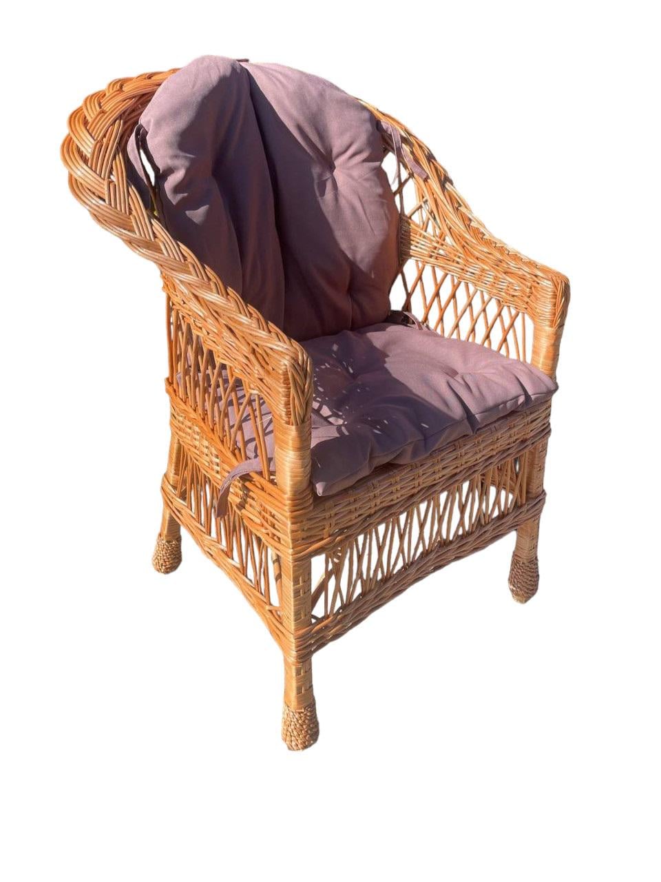 Крісло плетене з подушкою Сімейний Затишок (15216062)