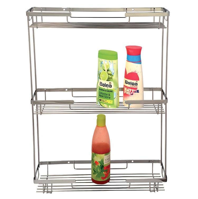 Полочка для ванной комнаты Atak из нержавеющей стали 40х11х57 см (4030473)