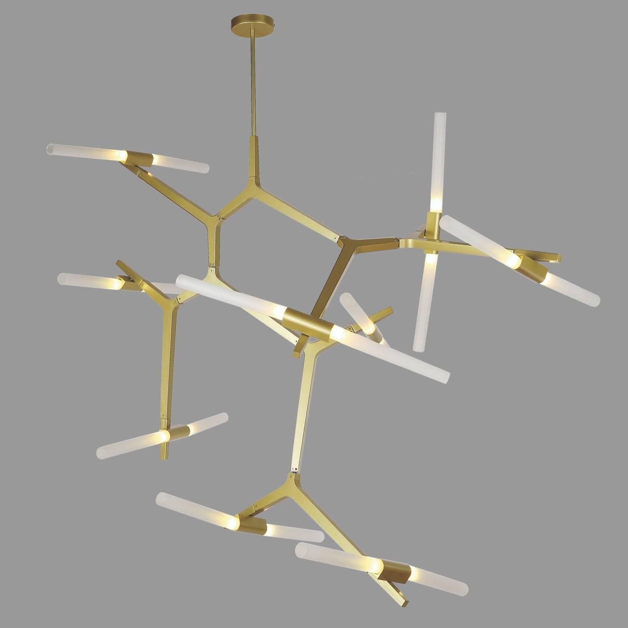 Люстра современная на 18 ламп Bulb Золотой (56-LPR189-18 GD) - фото 1 Люстра современная на 18 ламп Bulb Золотой (56-LPR189-18 GD) - фото 1