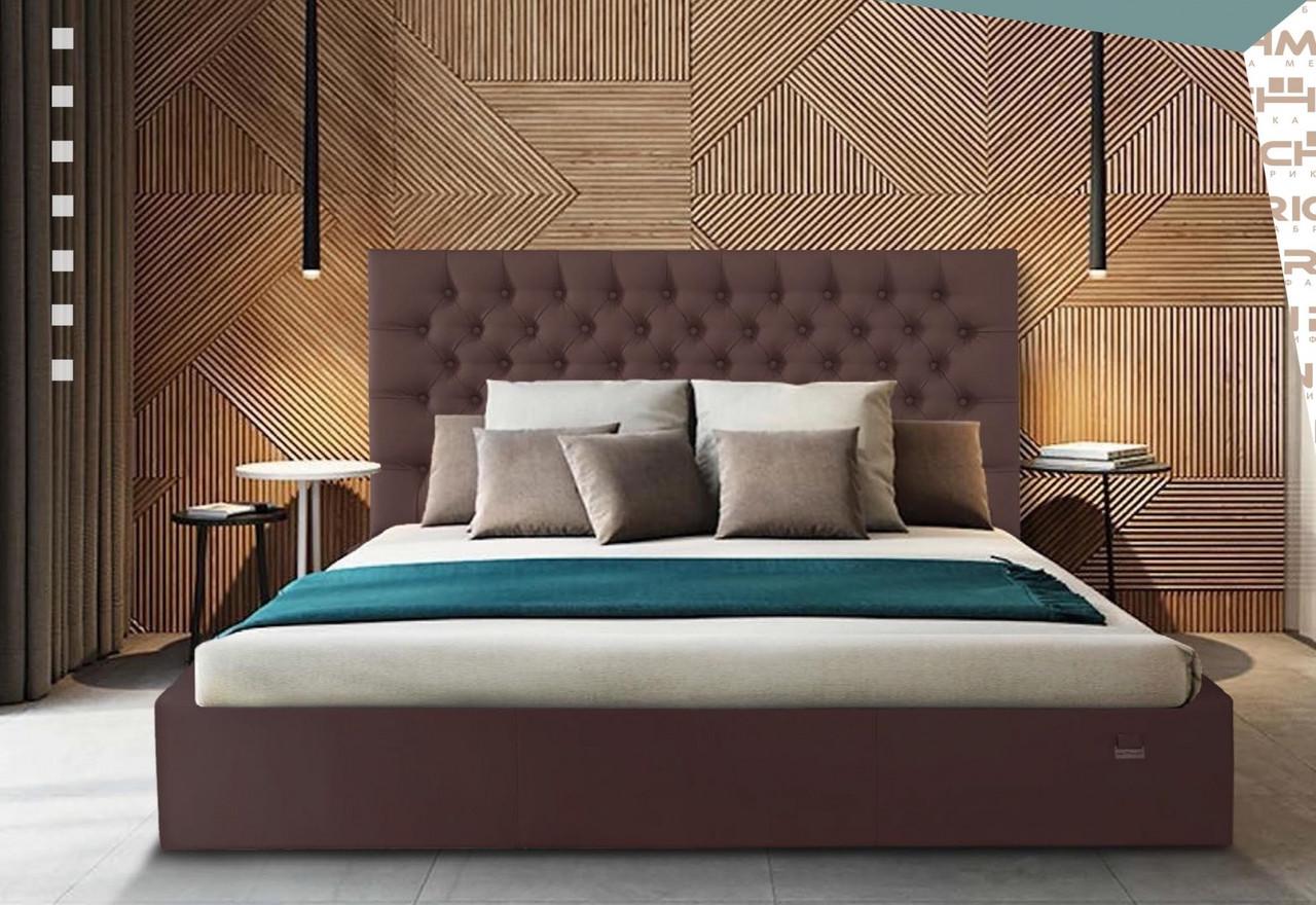 Кровать двуспальная Cambridge Standart Fly 2231 180х190 см Темно-коричневый