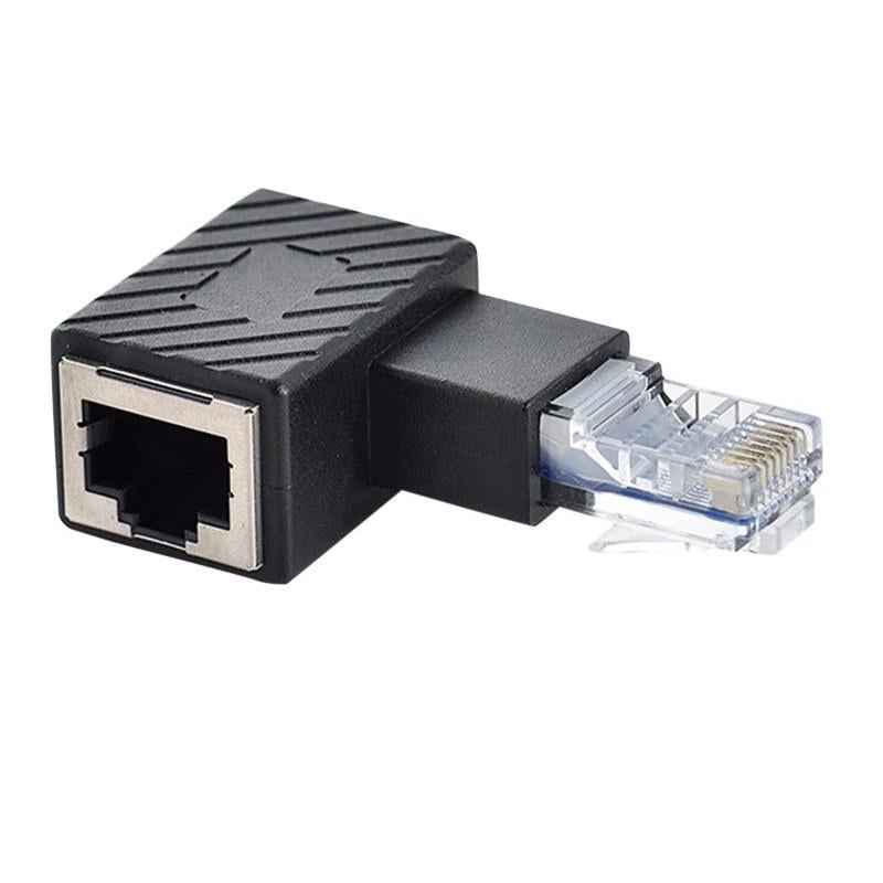 Переходник SUNROZ LAN RJ45 Male-RJ45 Female Right (A48533) - фото 3