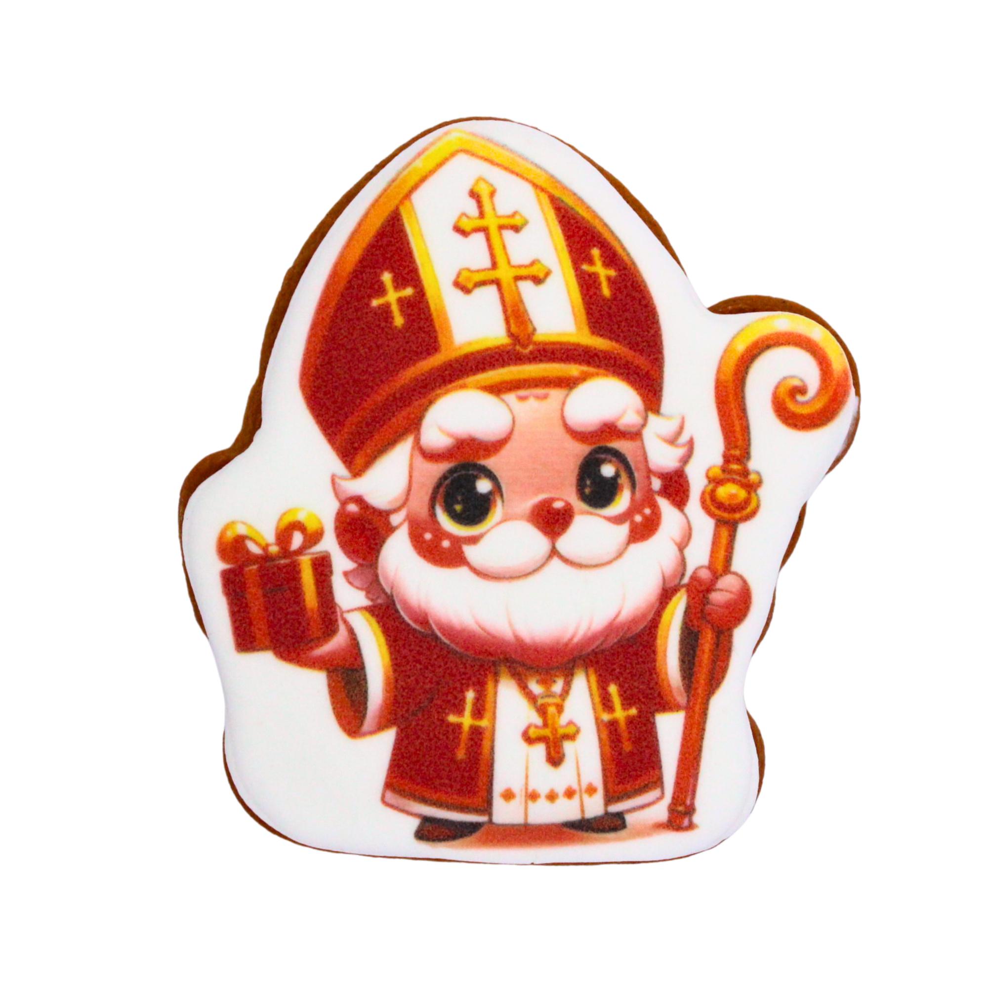 Пряник с принтом Крафт Печенье Новый год Святой Николай №3 45 г (nw045131)