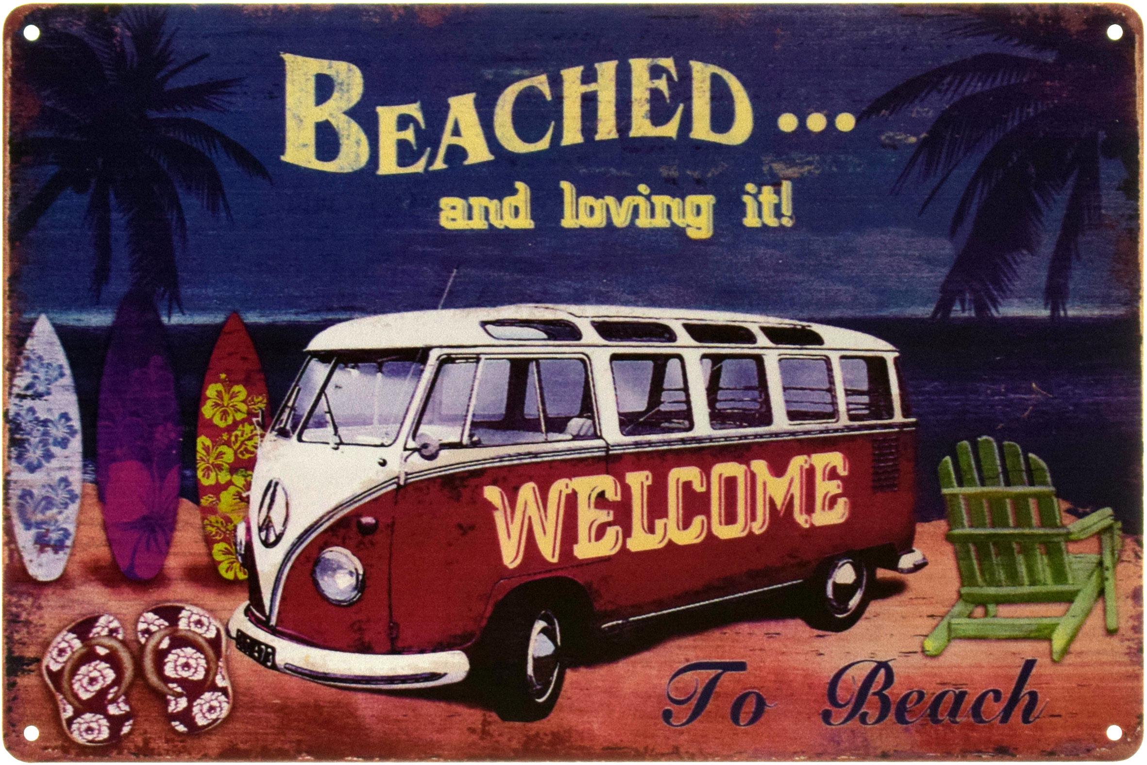 Табличка металева На Березі І Любити Це!/Beach!ed And Loving It 20x30 см