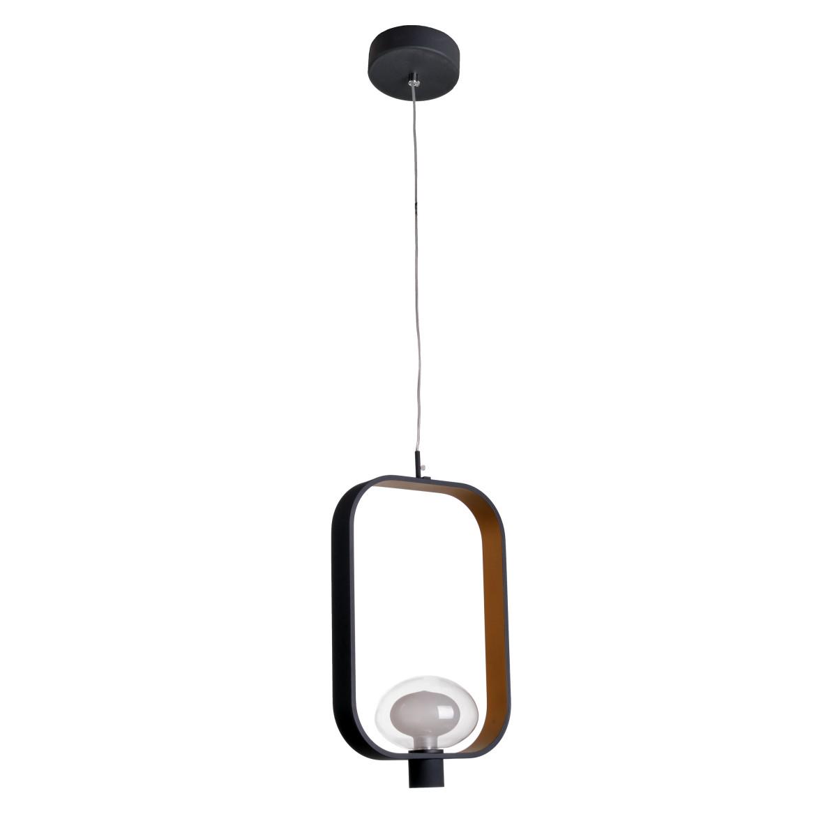 Люстра лофт подвес светодиодная Brille BL-811S/8 W BK/G