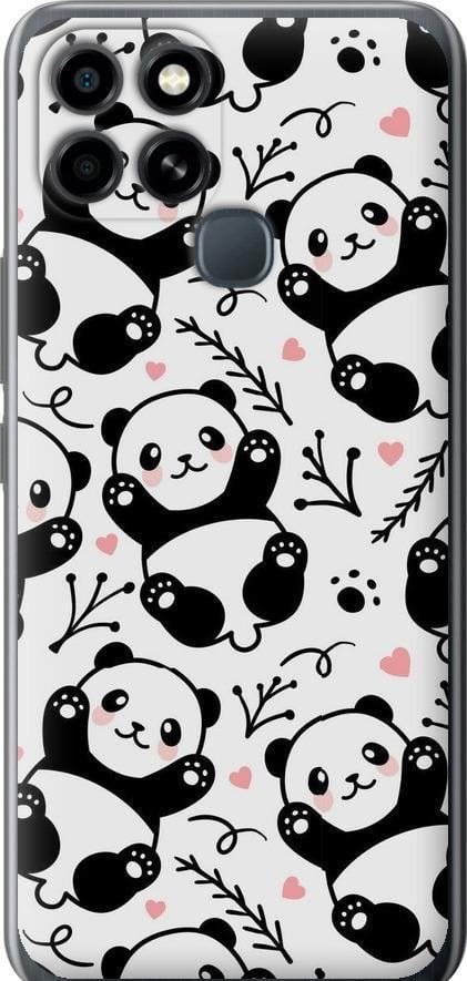 Чехол на Infinix Smart 6 Панды (4318u-2758-42517)