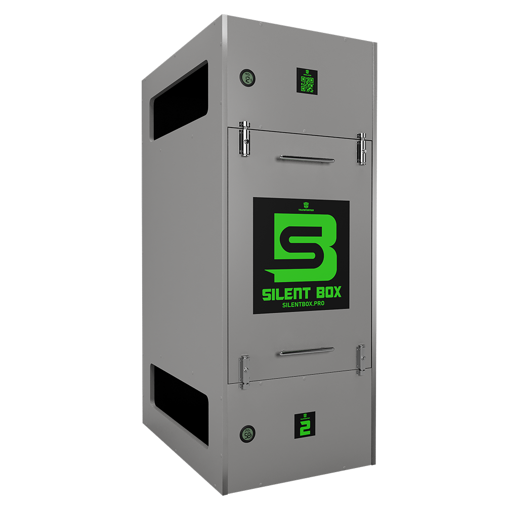 Шумобокс на два асіка SILENT BOX TRANSFORMER 2 Gray Vertical (TR2GrayTermoVertical)