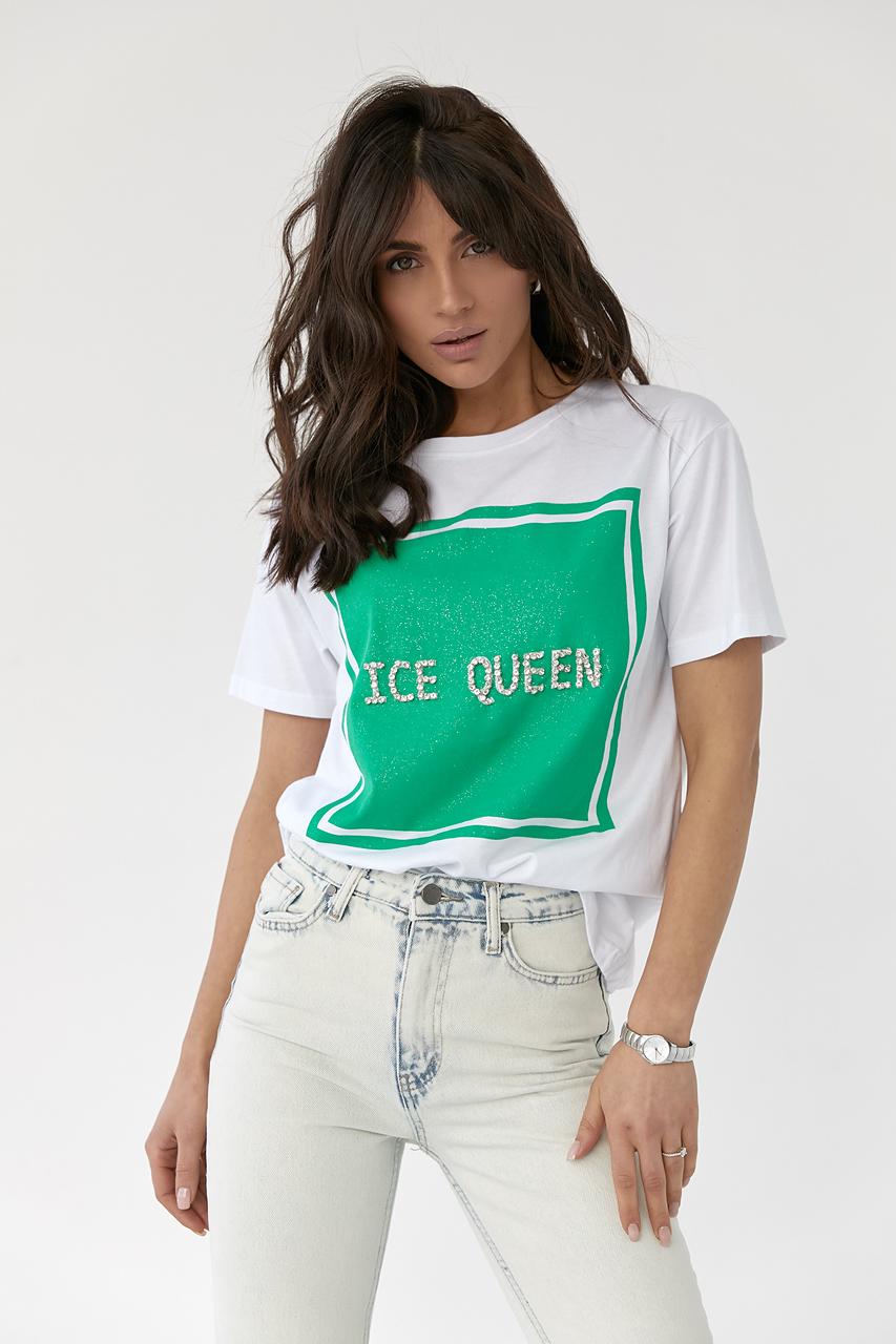 Футболка "Іce queen" S Молочный (9806931)