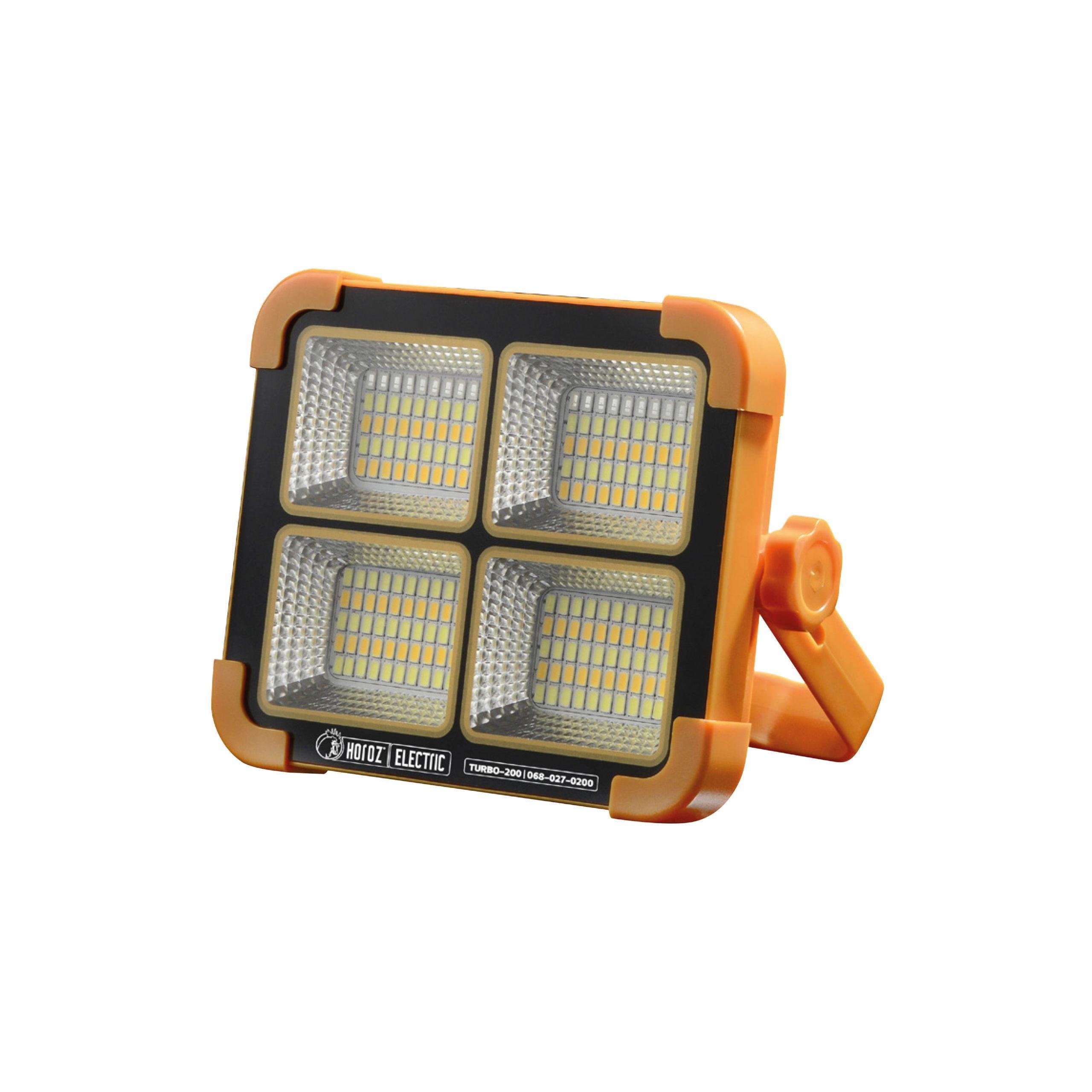 Прожектор светодиодный HOROZ ELECTRIC TURBO-200 на солнечной батарее 200W 3000/4200/6400K (27803163)