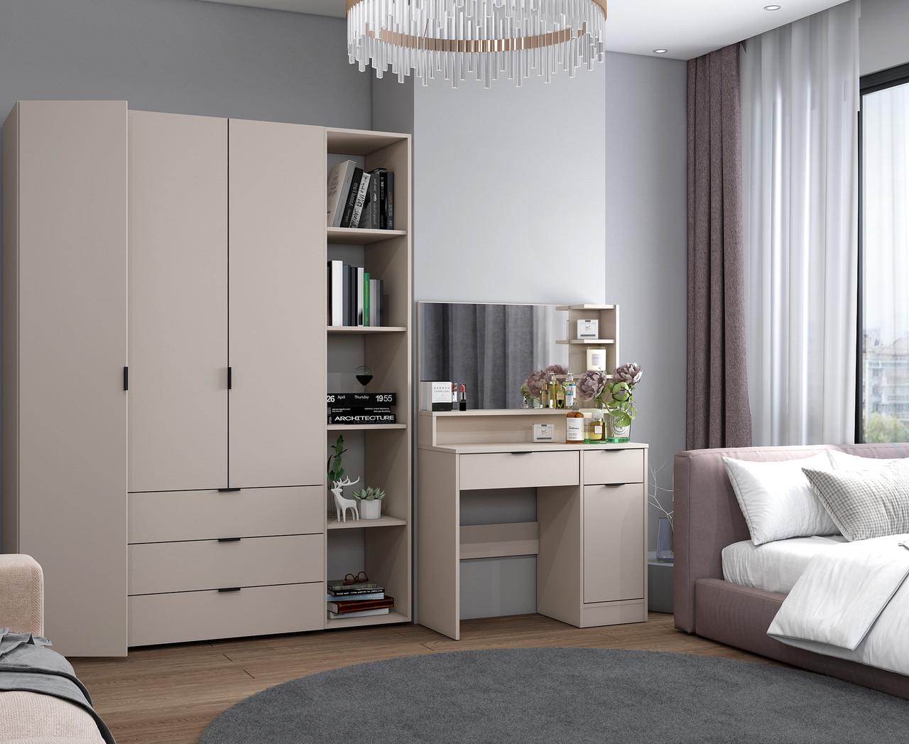 Туалетний столик Doros Естель ДСП 90х38х135 см Кашемір (41516050) - фото 2 Туалетний столик Doros Естель ДСП 90х38х135 см Кашемір (41516050) - фото 2