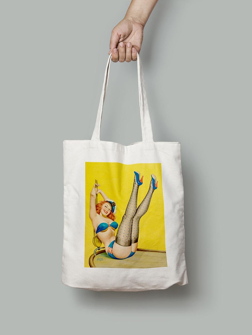 Эко-сумка Флирт Морячка. Питер Дрибен шопер (pin_up0030003_Bag)