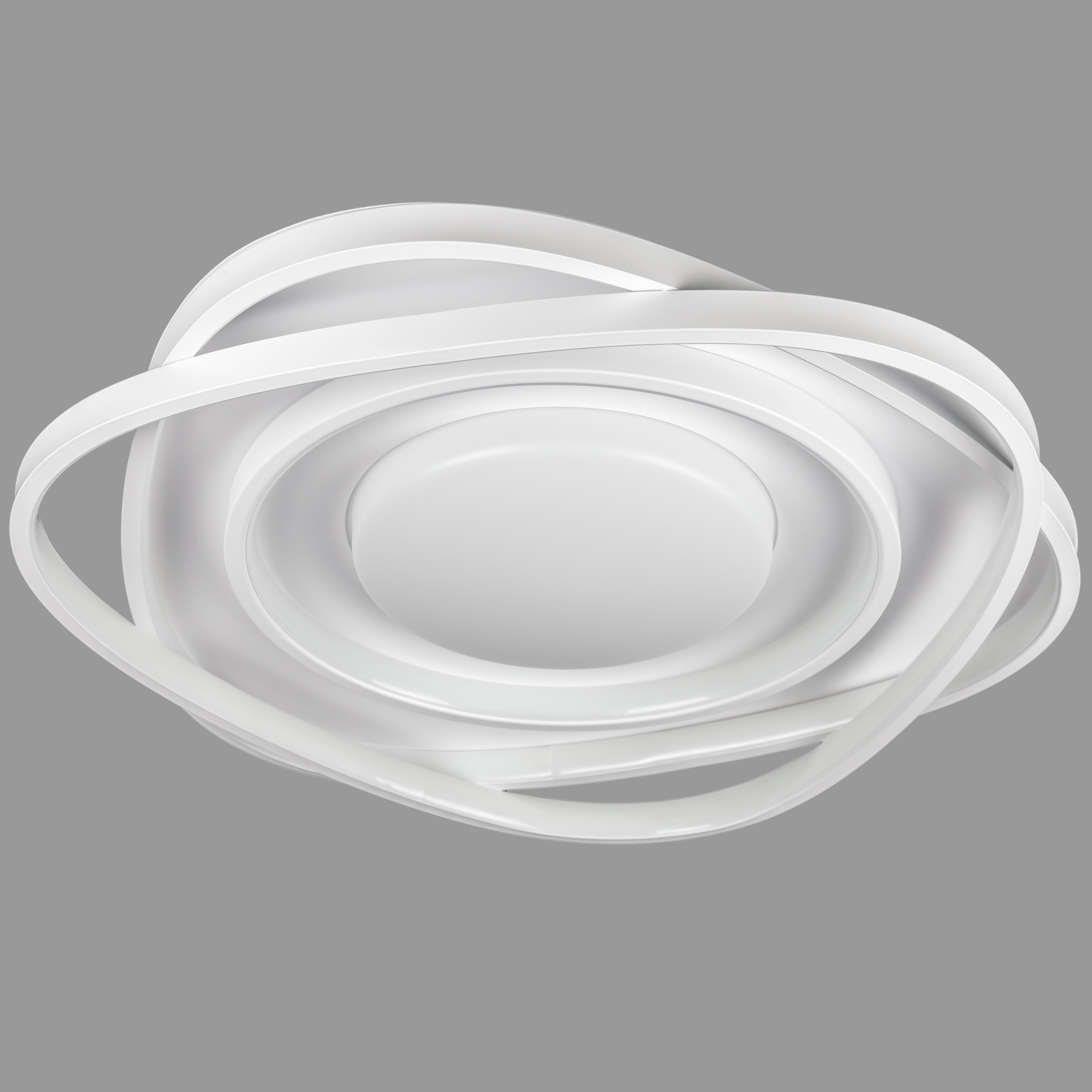 Люстра потолочная с пультом и приложением светодиодная 90W Белый (87-1015 WH)