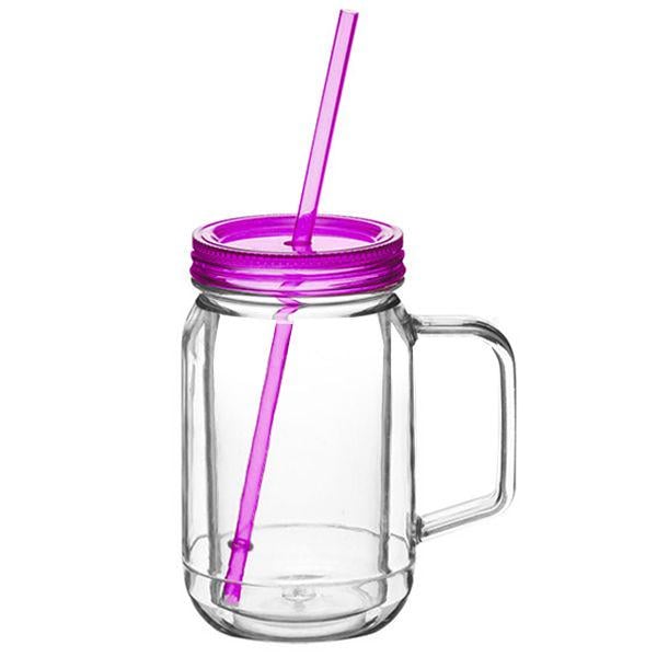 Чашка с крышкой и трубочкой Kitchen Craft 400 мл (648389-р)