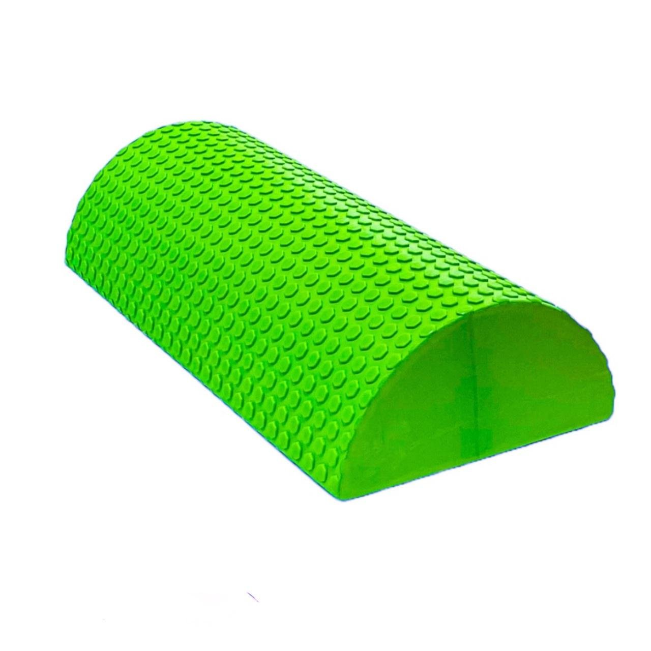 Масажний напіввалик RollerUA 30 см Зелений