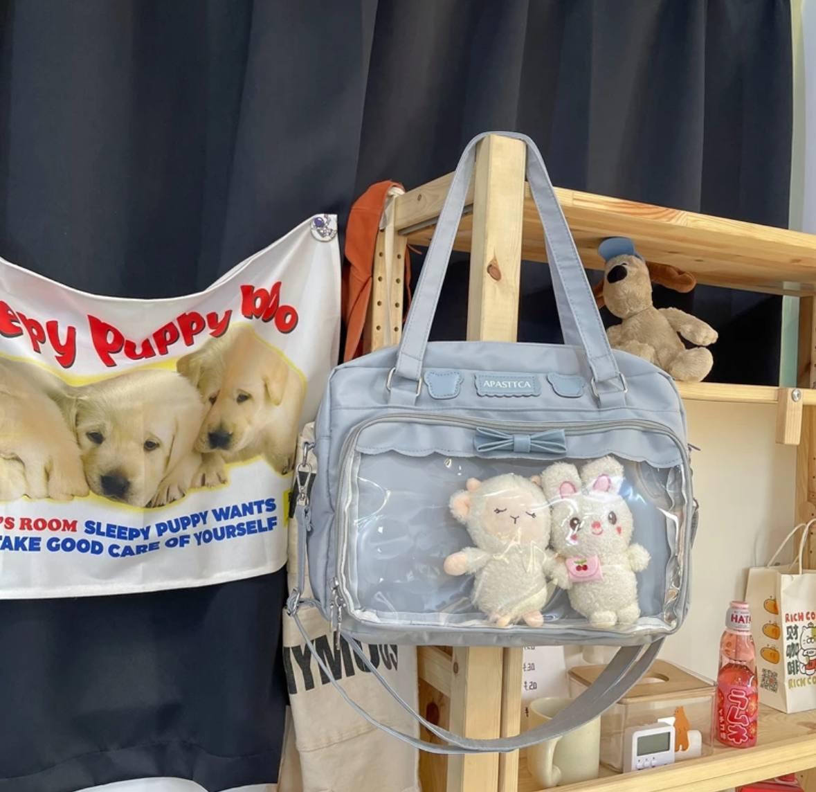 Сумка женская с экраном для игрушек и картинок стиль Кавая в стиле K POP Голубой (2600707880) - фото 2 Сумка женская с экраном для игрушек и картинок стиль Кавая в стиле K POP Голубой (2600707880) - фото 2