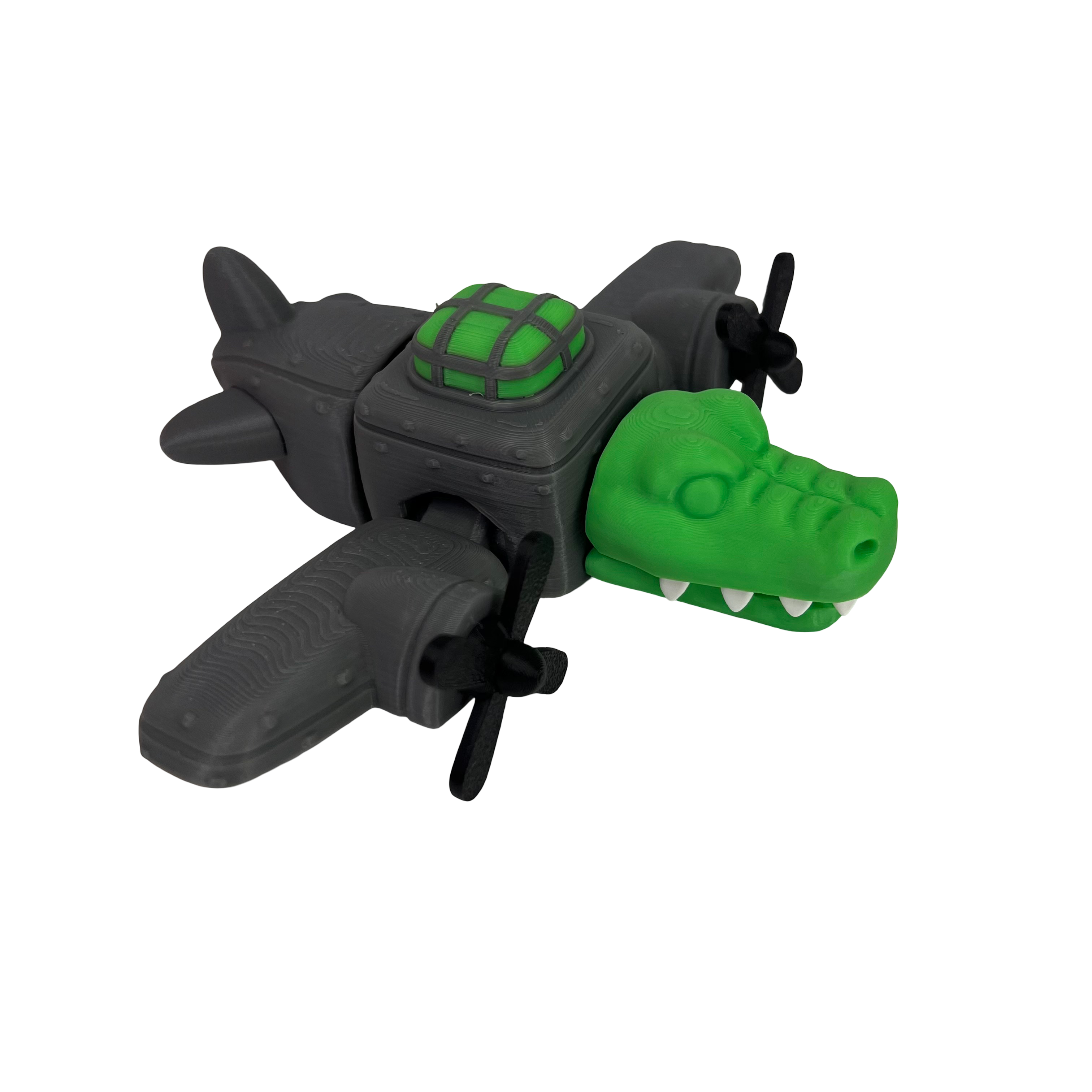 Игрушка Bombardino Crocodilo самолет из серии Italian Brainrot по крыльям 17 см Серый Игрушка Bombardino Crocodilo самолет из серии Italian Brainrot по крыльям 17 см Серый