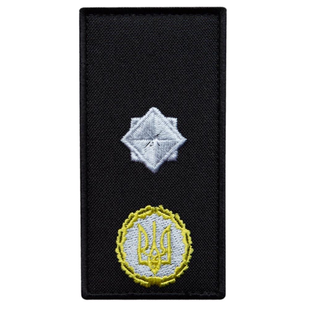 Шеврон-нашивка на липучке погон звания ГСЧС Генерал Майор 5х10 см (24357)