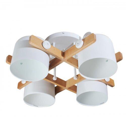 Потолочный светильник ETRON UrbanWood E27 4x40 Вт Натуральный/Белый (1-EDR-7407)