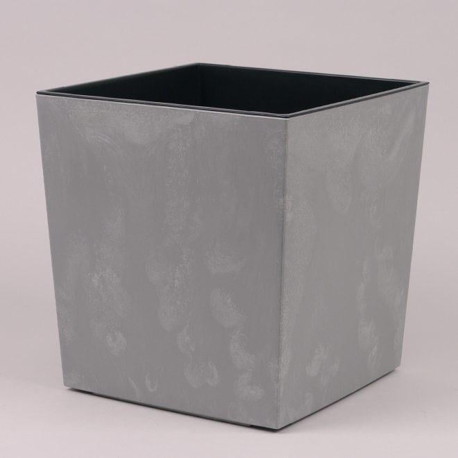 Горшок пластмассовый Flora JUKA ECO recycled с вкладом 30х30 см Серый (79623)