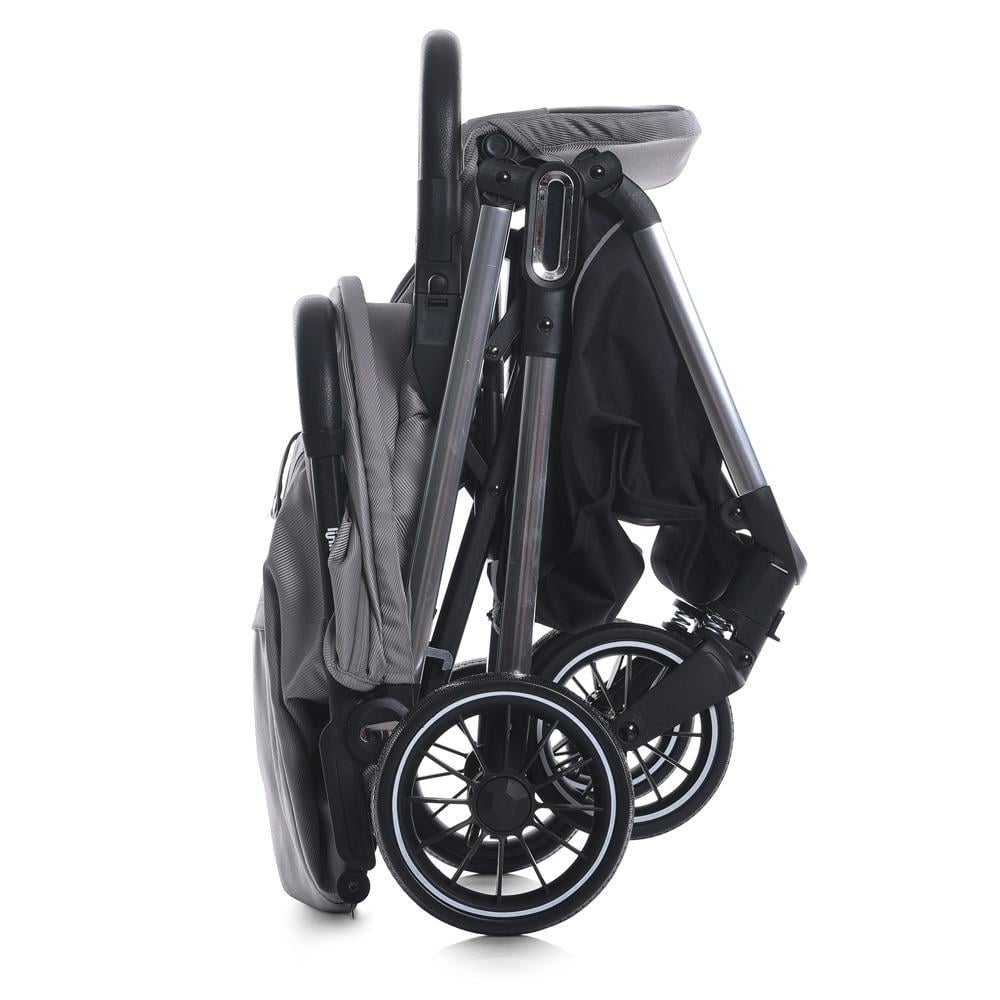 Коляска прогулянкова книжка El Camino ME 1129 3 положення спинки чохол LINK Silver Striped (6903317616213) - фото 2