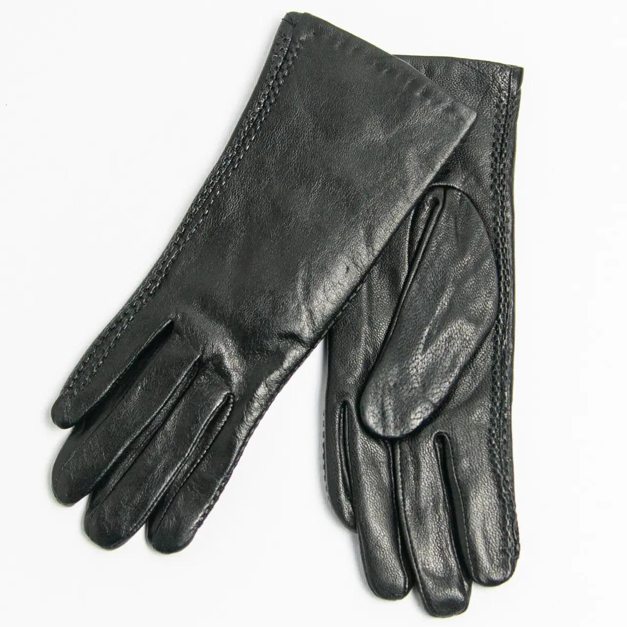 Перчатки женские кожаные на плюше L (14F21-4)