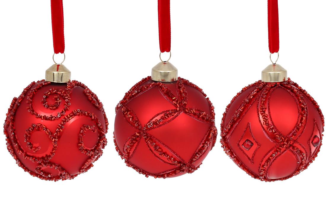 Набор елочных шаров BonaDi 8 см 12 шт. (854-320)