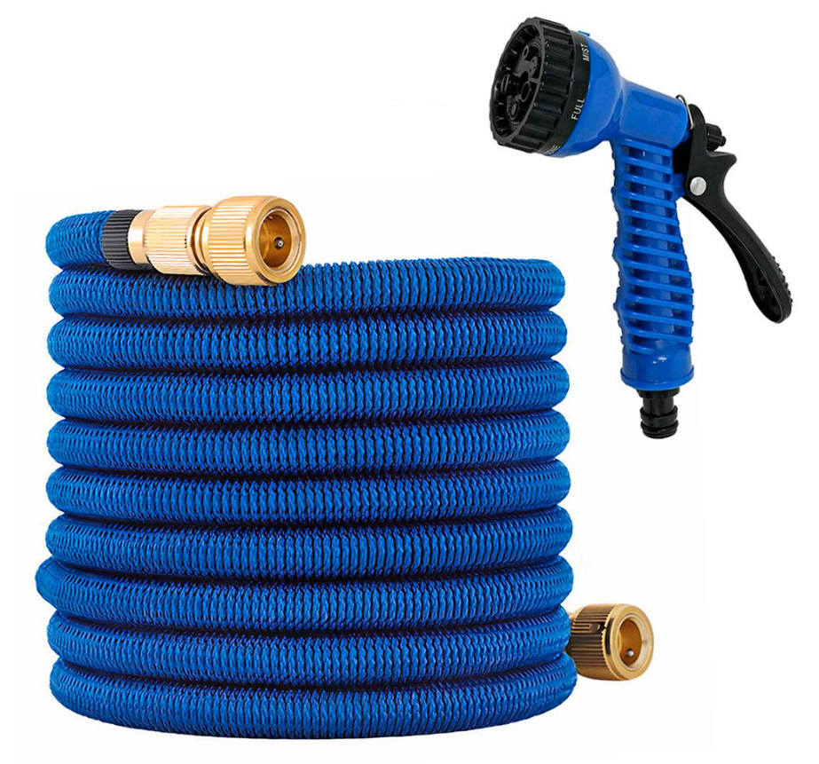 Шланг для полива растяжимый LOSSO MY-187 с пистолетом-распылителем 30 м (452196383)