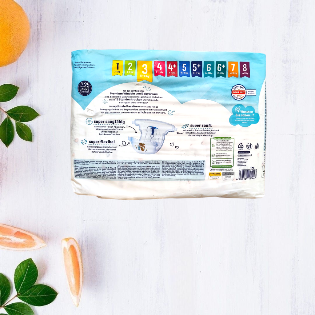 Підгузки Babydream Premium 3 Midi 5-9 кг 43 шт. - фото 2 Підгузки Babydream Premium 3 Midi 5-9 кг 43 шт. - фото 2