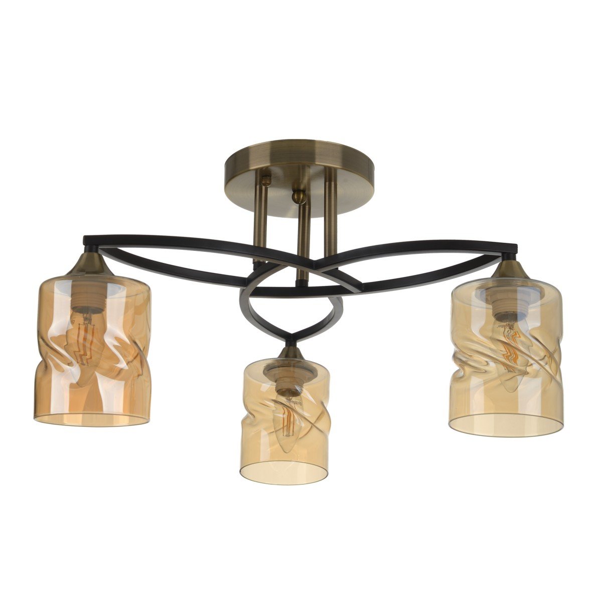 Люстра Brille LK-664S/3 E27 AB+BK (23-784)