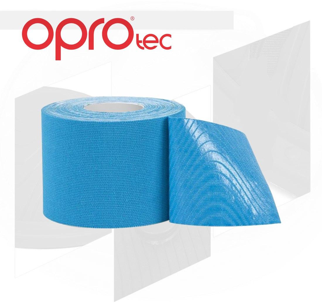 Кинезиологический тейп OPROtec Kinesiology Tape TEC57542 5 см 5 м Синий - фото 2