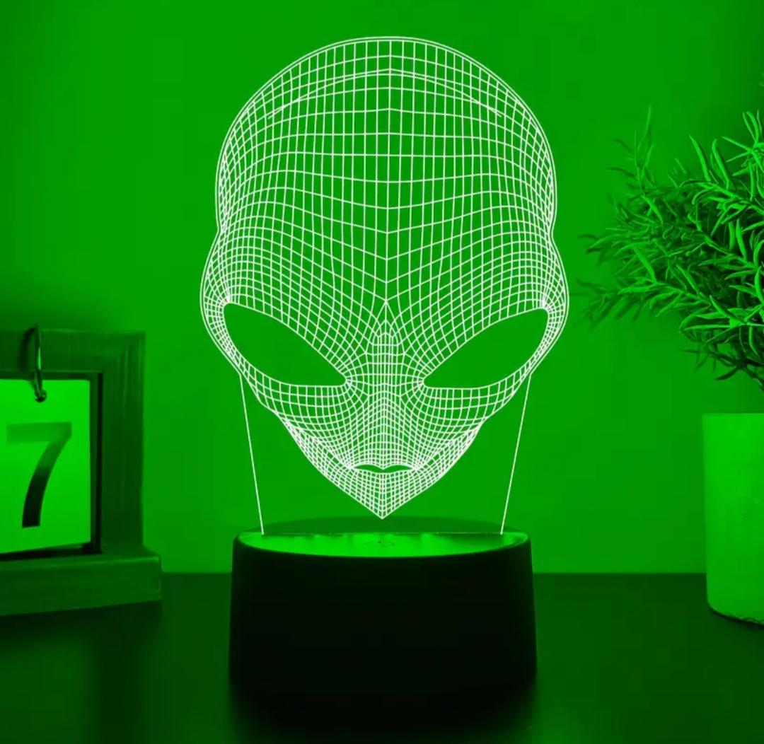 Нічник 3D нічник Інопланетянин з мінливою підсвіткою (L082)