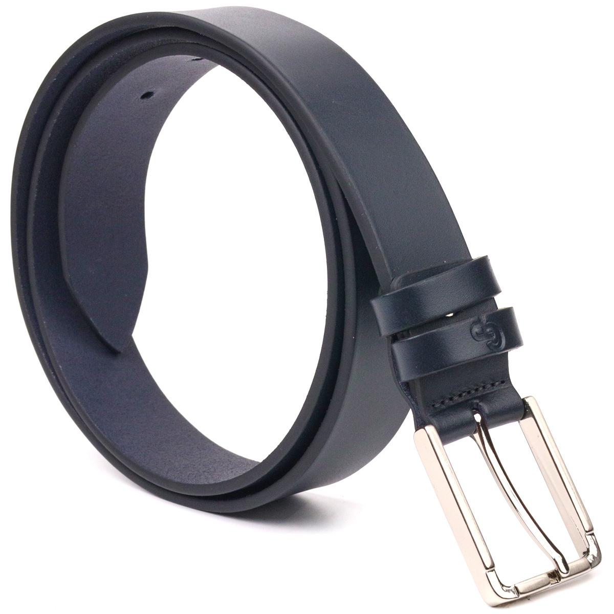 Ремень кожаный мужской GRANDE PELLE Leather Belt 21451 Синий (10847255) - фото 2