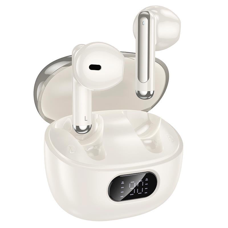 Навушники в кейсі Hoco EQ18 Field бездротові Bluetooth 5.4 з шумопоглинанням та індикатором заряду Білий (26450787)