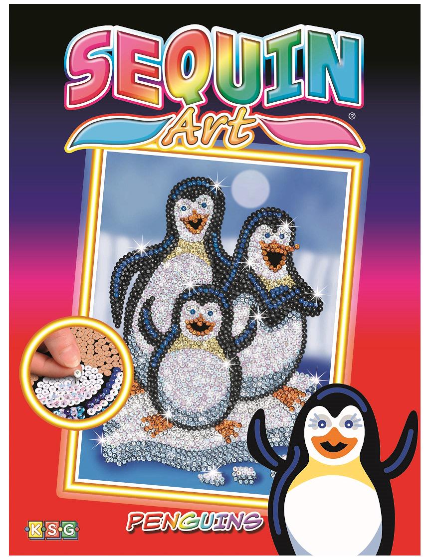 Детская картина из блесток Sequin Art Red Пингвины Пепино 25х34 см от 6 лет (SA1503)