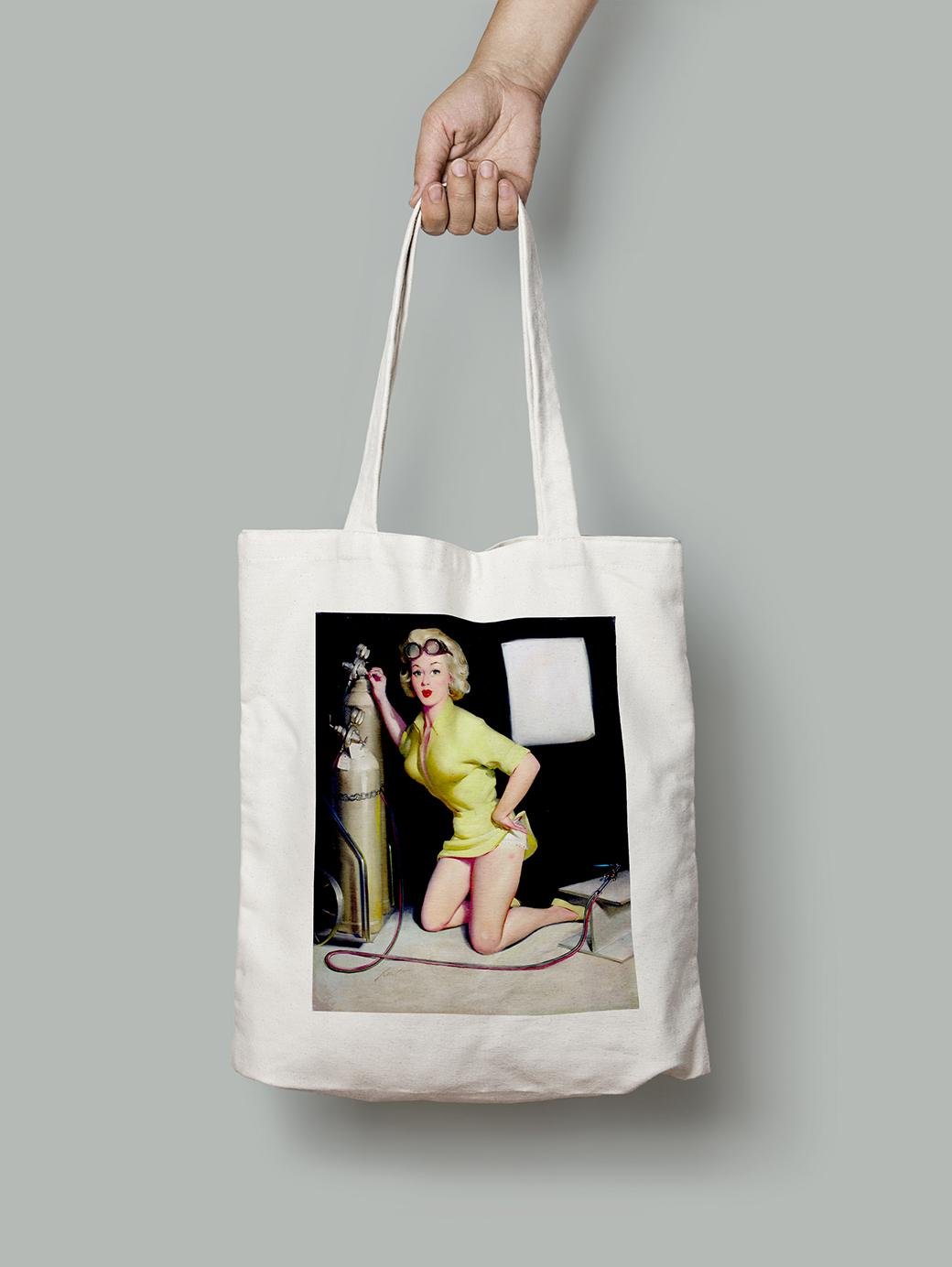 Эко-сумка Кислородный баллон. Дональд Раст шопер (pin_up1740019_Bag)