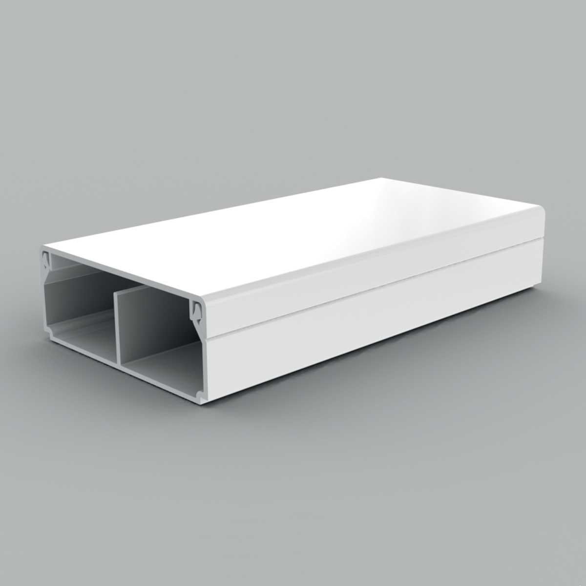 Кабель-канал KOPOS LH 50x20 мм 2 пог.м 2-секционный ПВХ Белый (LHD 50X20/1_HD)