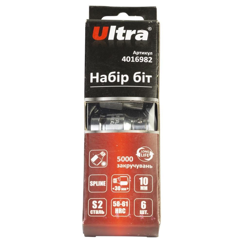 Набор бит Ultra Spline 10 мм 6 шт. S2 (4016982)