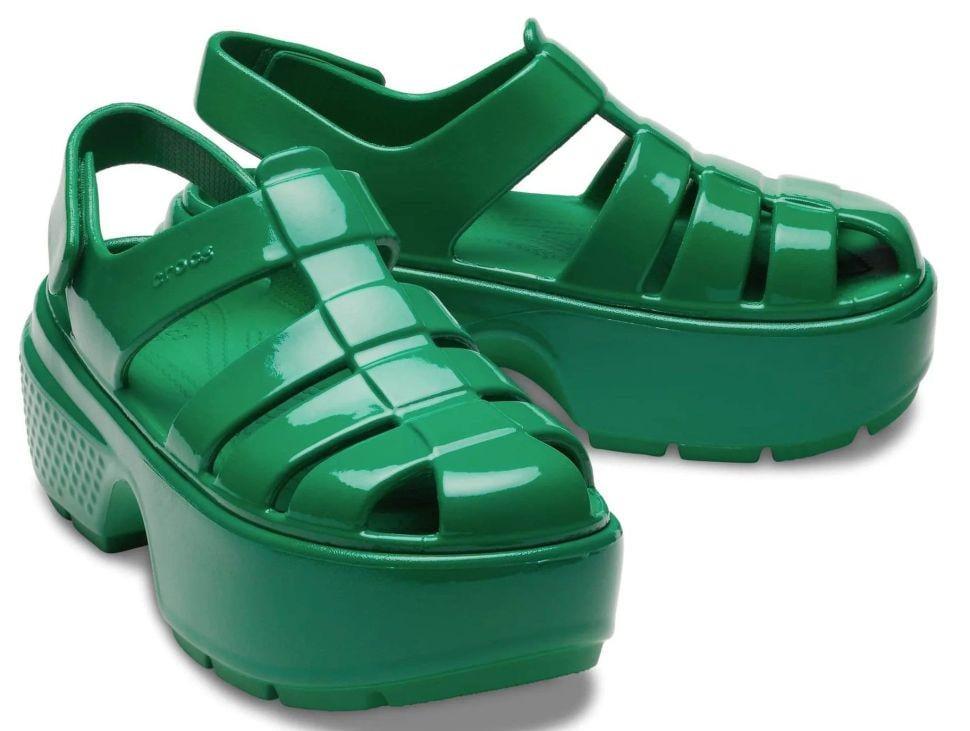 Сандалії жіночі Crocs Stomp Fisherman Sandal Green р. 39-40 Зелений (24047)