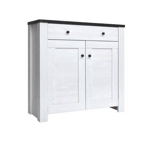 Тумба Gerbor 2D1S Антверпен из ДСП Ясень снежный/Дуб шефилд