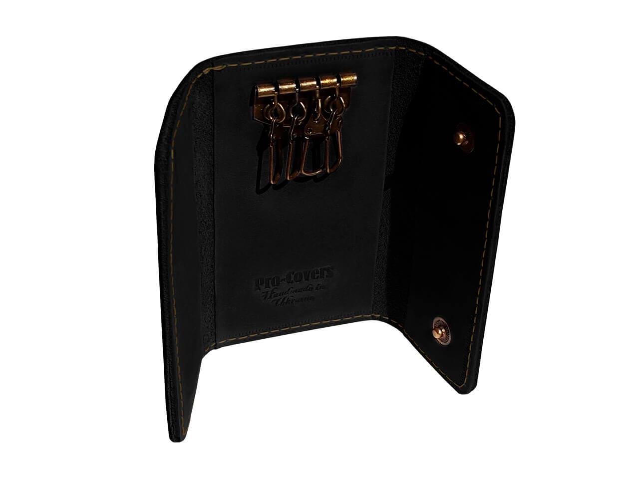 Ключниця з натуральної шкіри KL4-40 Чорний (139)