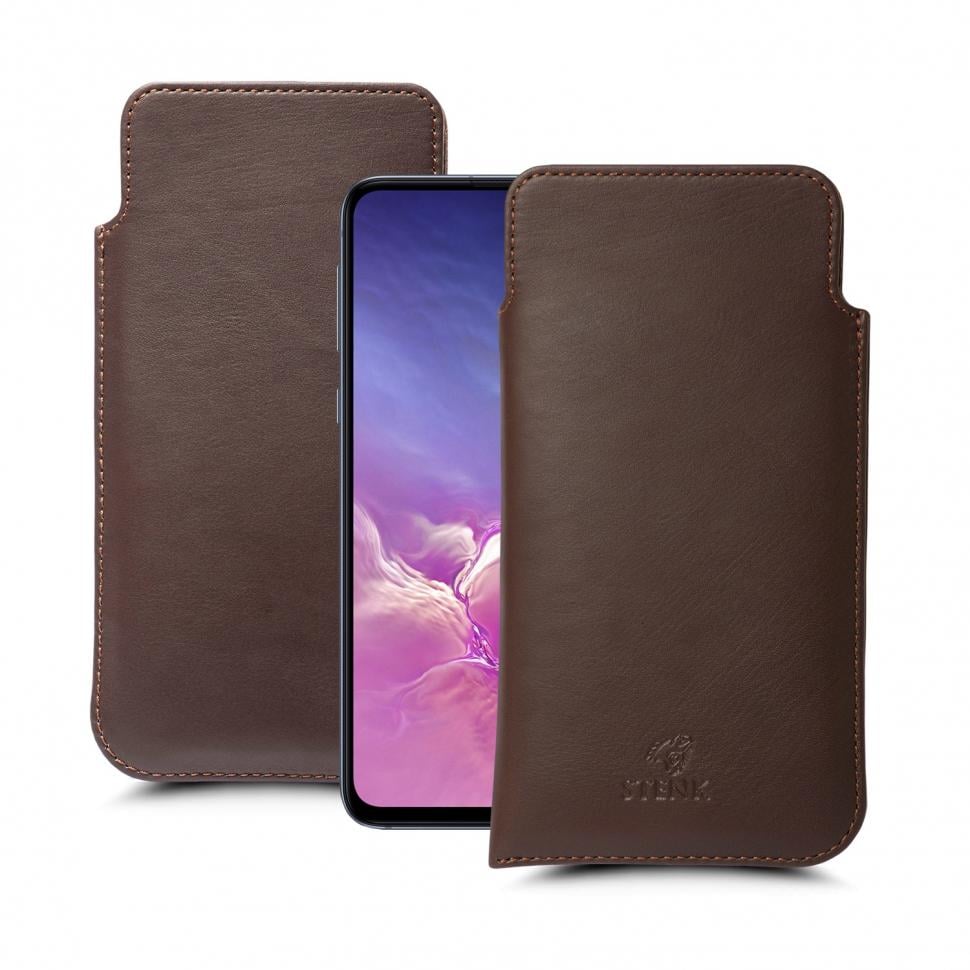 Футляр Stenk Elegance для Samsung Galaxy S10e Коричневый (63396)