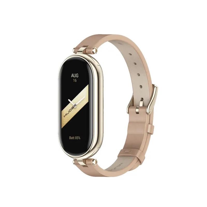 Ремешок для фитнес-браслета Xiaomi Mi Band 7 Type A кожаный Бежевый (2151825259) Ремешок для фитнес-браслета Xiaomi Mi Band 7 Type A кожаный Бежевый (2151825259)