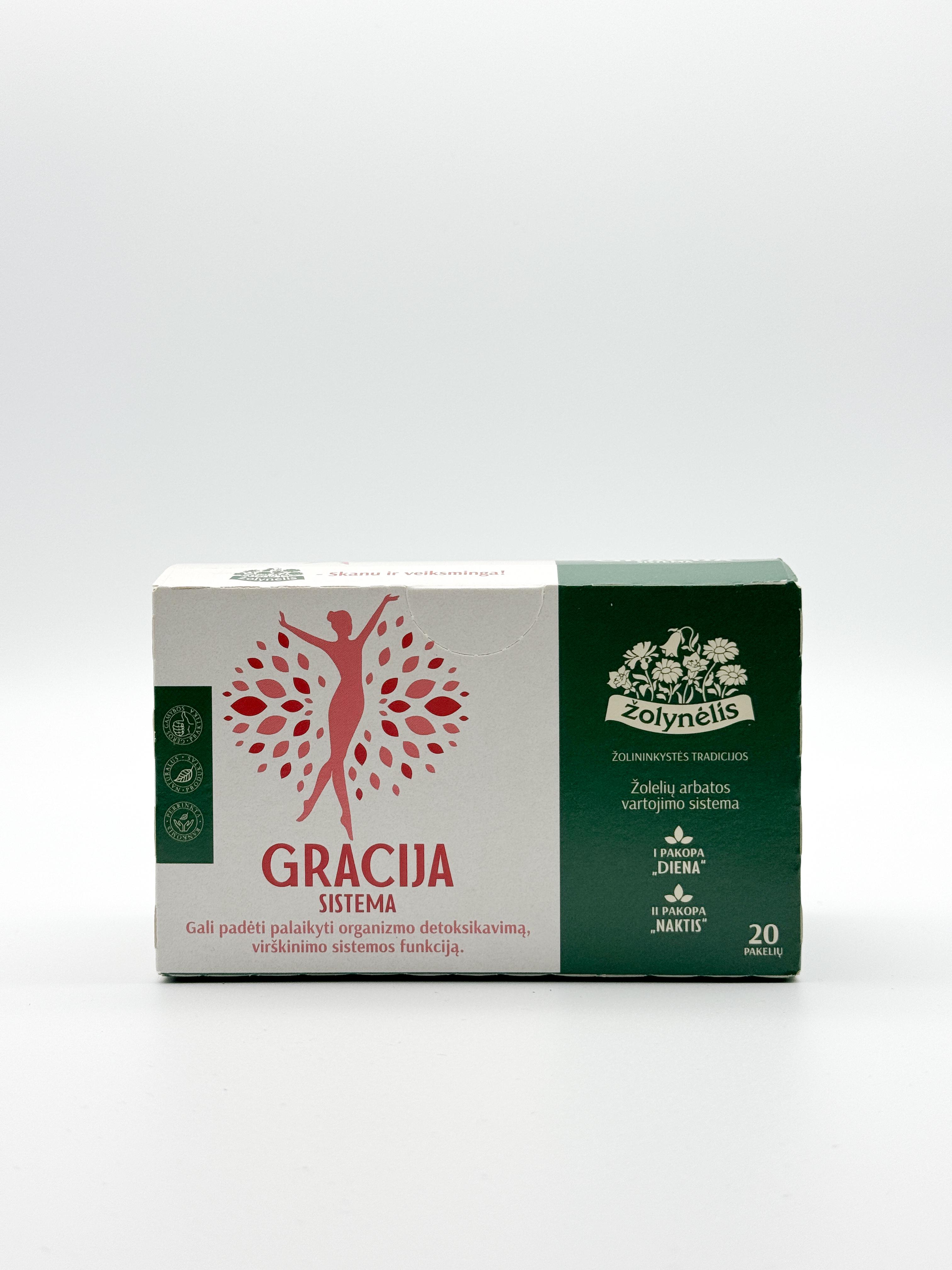 Чай травяной Zolynelis Gracija Sistema 40 г 20 пак/уп. (ZLN002) Чай травяной Zolynelis Gracija Sistema 40 г 20 пак/уп. (ZLN002)