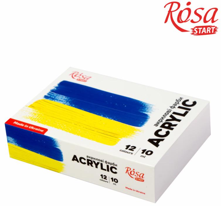 Набор акриловых красок ROSA Start Ukraine 12x10 мл - фото 4