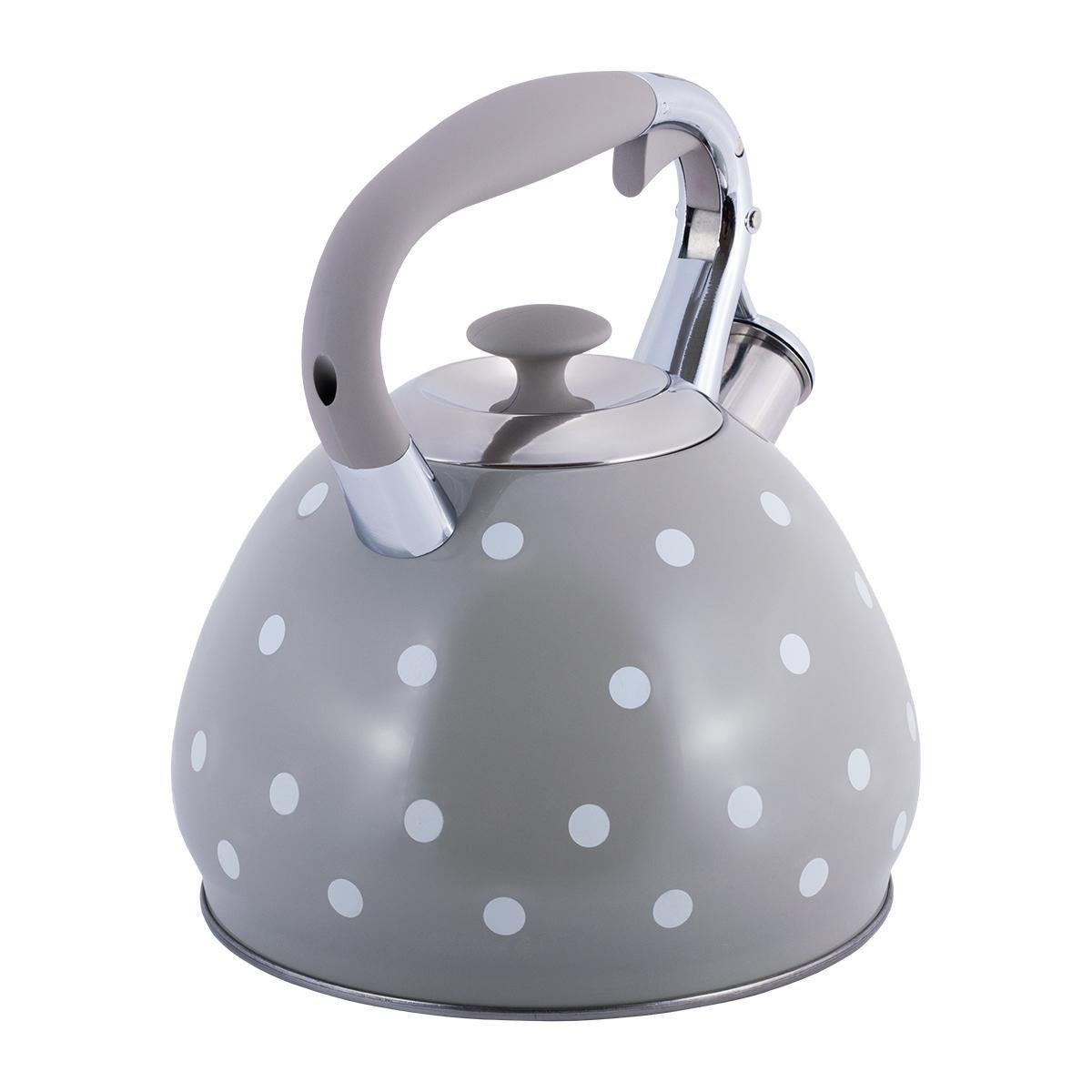 Чайник со свистком с глянцевым покрытием Kamille KM-0695AN из нержавеющей стали 3 л Серый (150-84-0695AN) - фото 5 Чайник со свистком с глянцевым покрытием Kamille KM-0695AN из нержавеющей стали 3 л Серый (150-84-0695AN) - фото 5