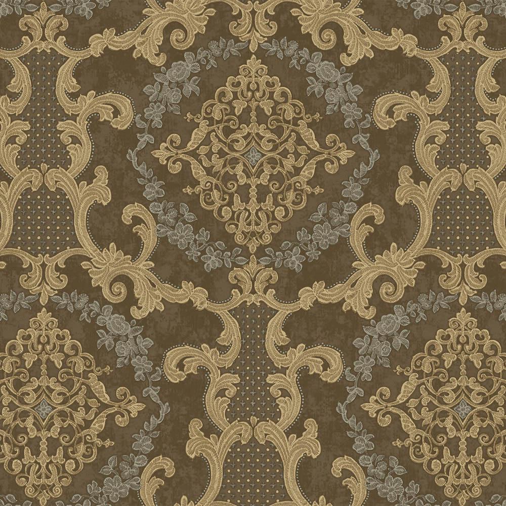 Шпалери вінілові AdaWall Rumi 6802-5 Damask pattern wallpaper на флізеліновій основі 1,06х10 м (13402076) - фото 1