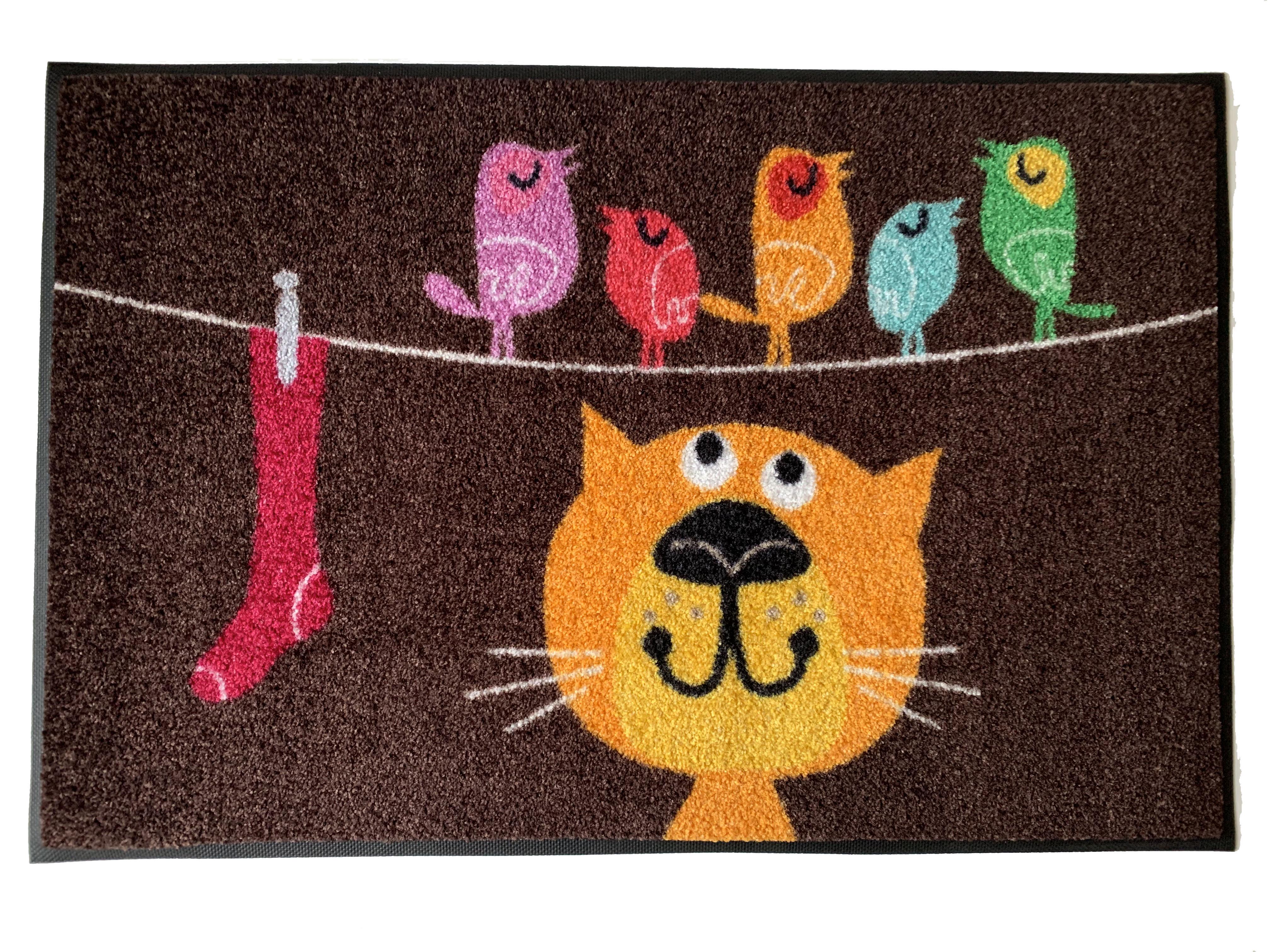 Брудозахисний килимок Kleen Tex Birds on Wire 50x75 см (068198)